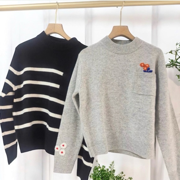 TROVATA Oksana Sweater Grey 100% Cashmere - Picture 6 of 14